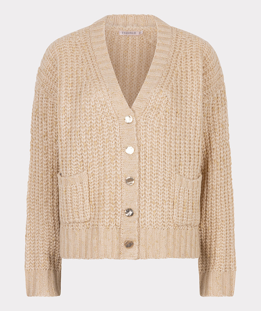 Cardigan oversize lurex