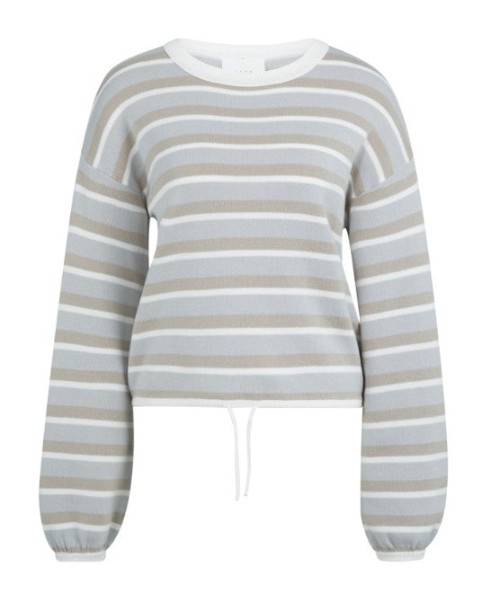 Gestreifte Pullover mit Kordel