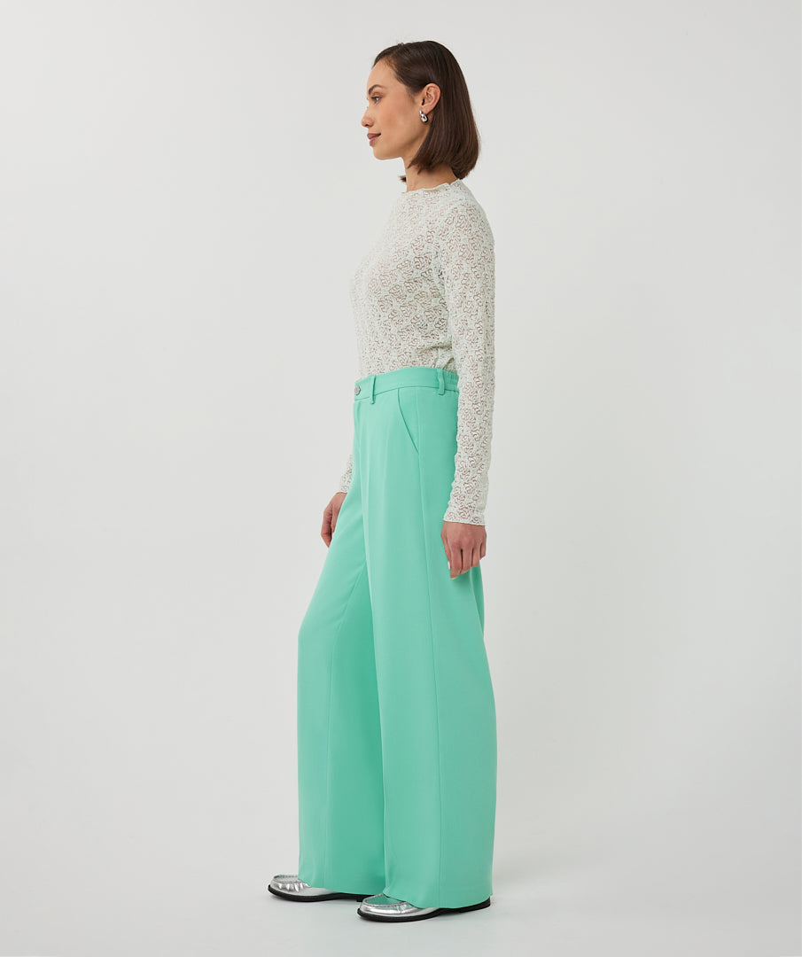 Trousers wide crêpe
