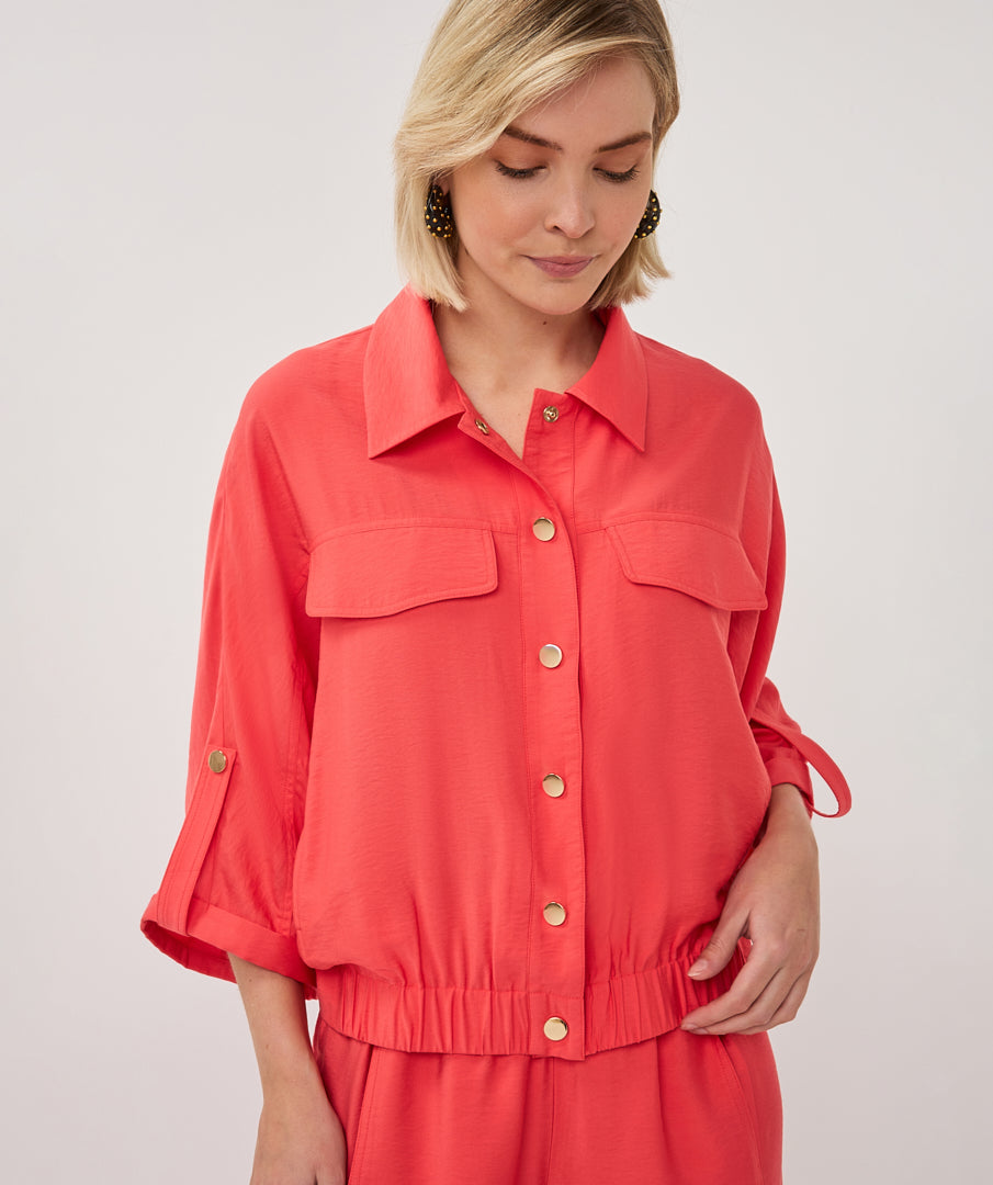 Jacket s/slve slub