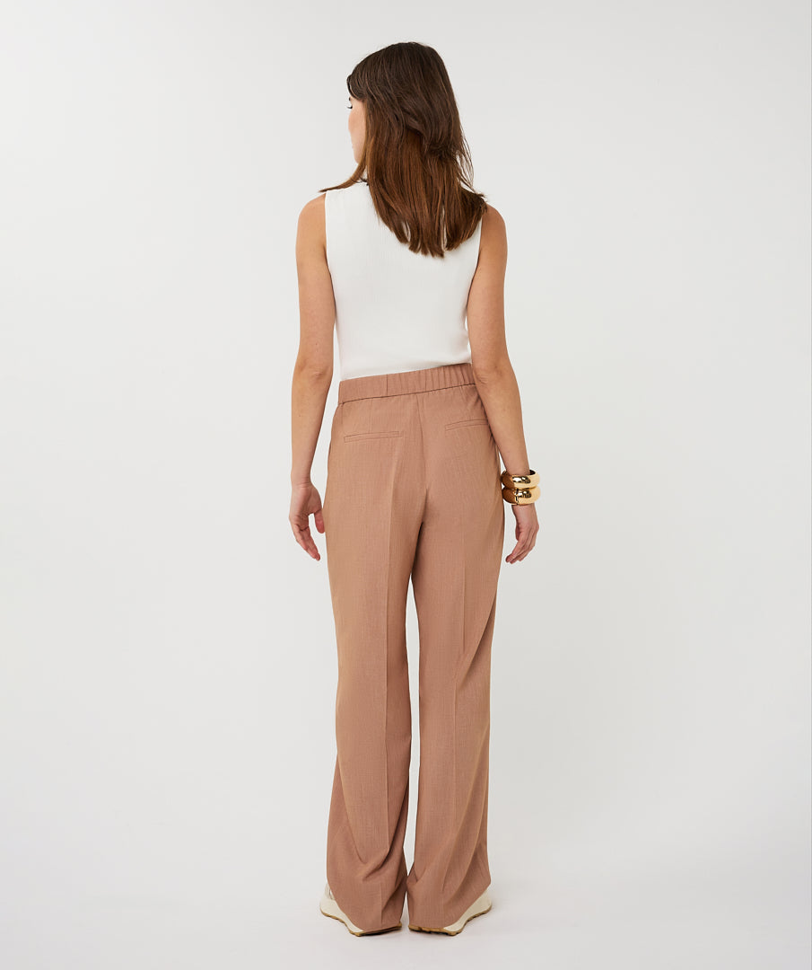 Trousers straight melange