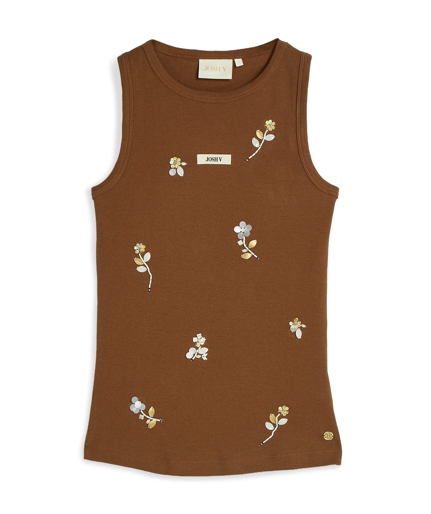 SWANNY Slim-Fit-Top mit Perlendetails