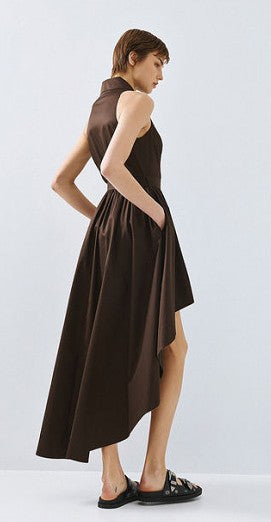 Asymmetric shirt dress
