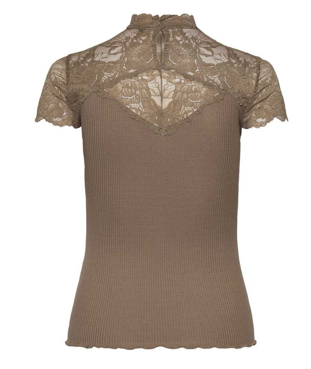RWBeatha Silk Capsleeve Lace T-shir