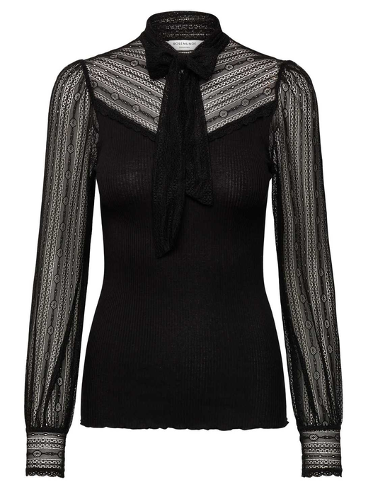 RWBeatha Silk Full lace Bow LS T-sh