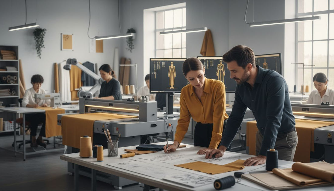 moderne Kleidungsproduktion Werkstatt