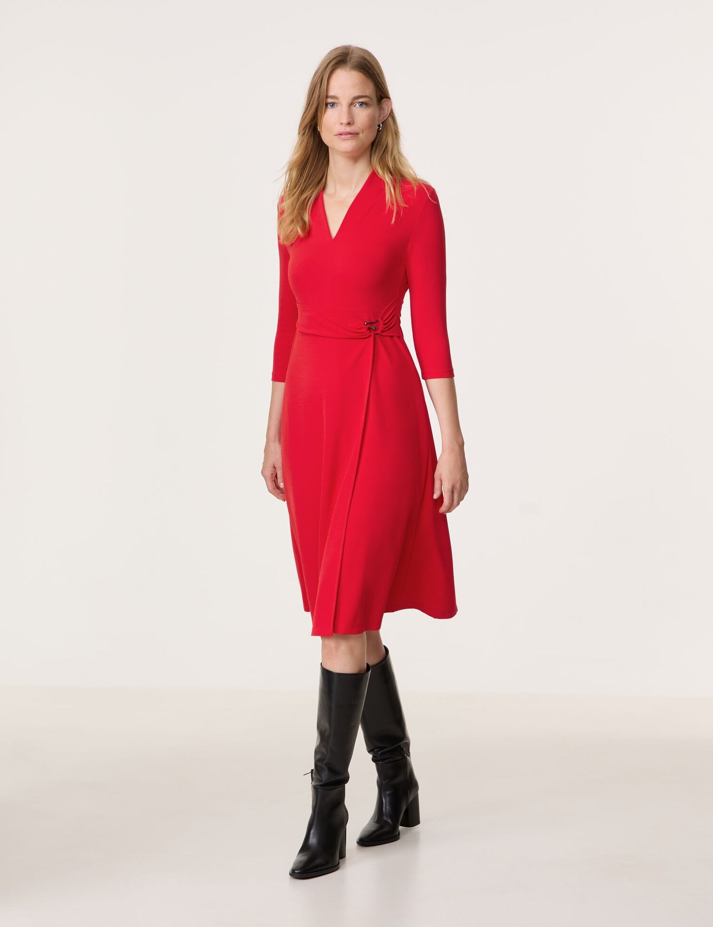 A-Linien Kleid in Wickeloptik