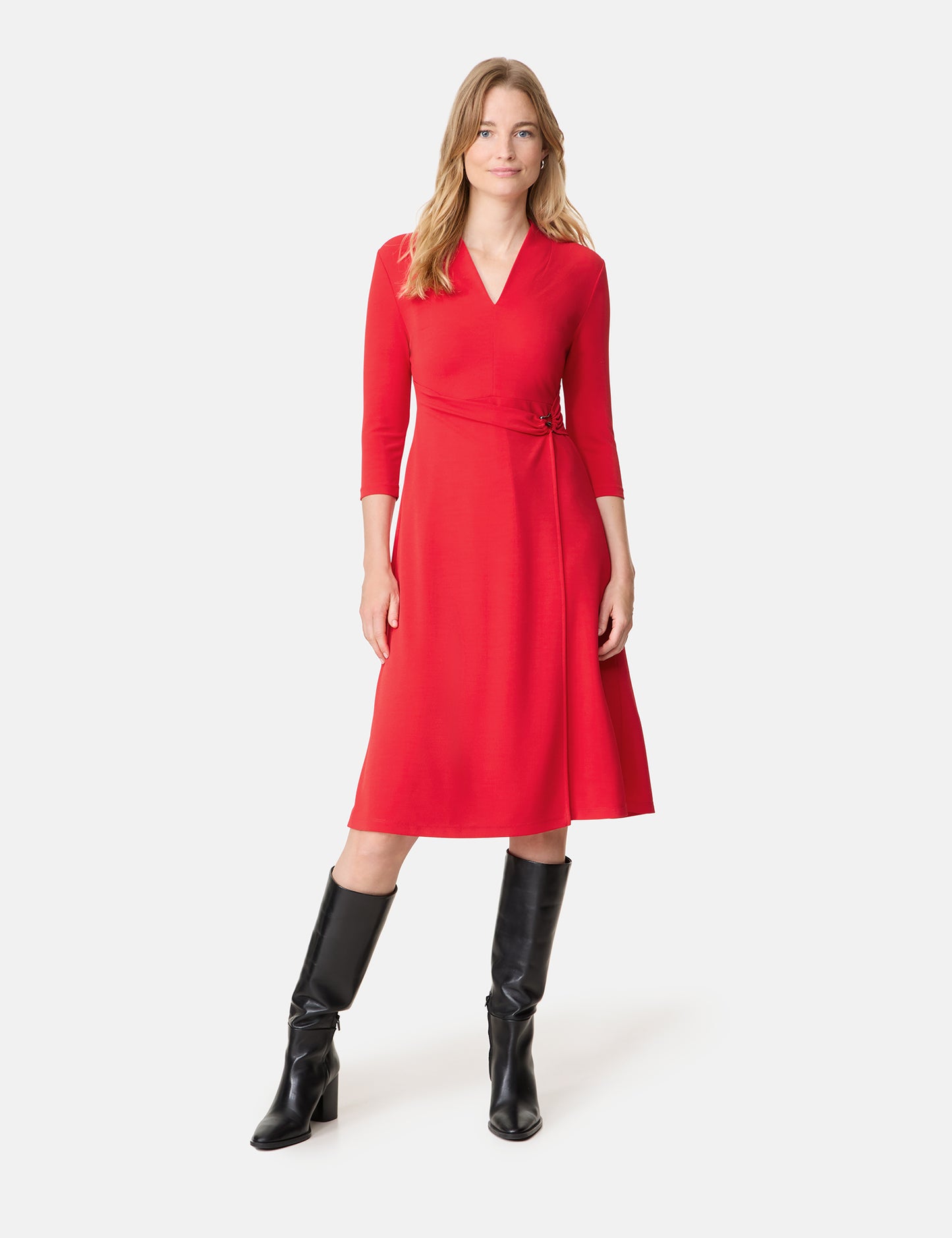 A-Linien Kleid in Wickeloptik