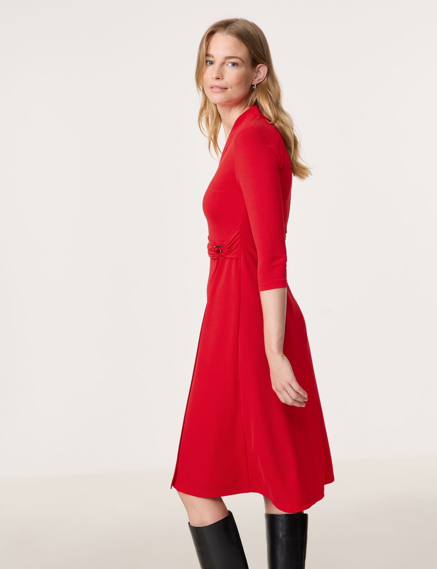 A-Linien Kleid in Wickeloptik