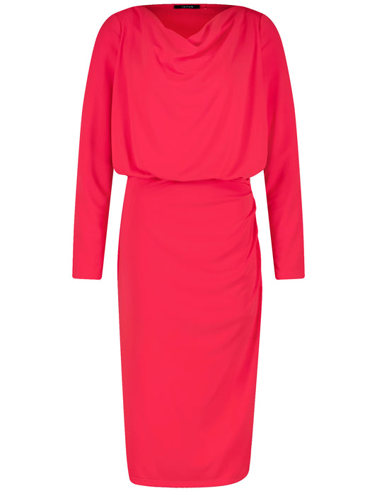 Feminines Kleid mit Wasserfallausschnitt