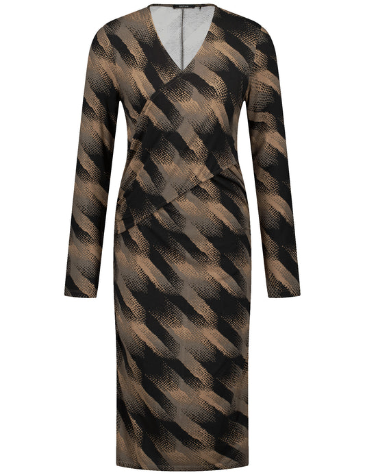 Jerseykleid mit Wickel-Effekt