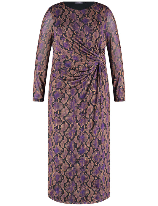 Midikleid mit seitlicher Drapierung