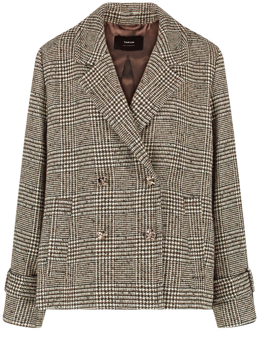 Cabanjacke mit Glencheck-Karo