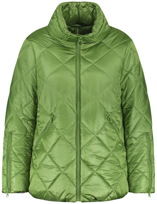 Steppjacke mit Glanz-Optik