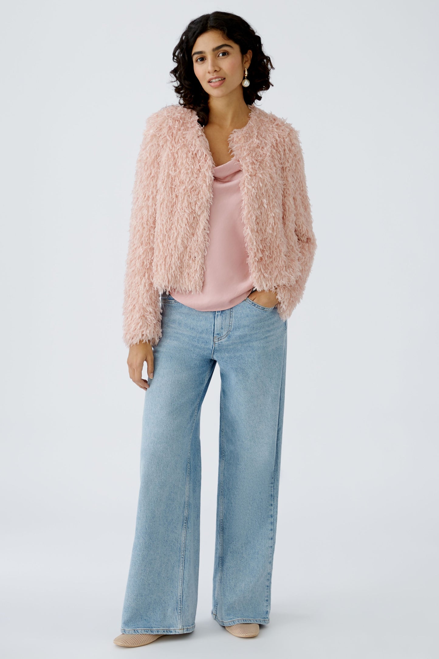 Jacke mit Jerseyfutter