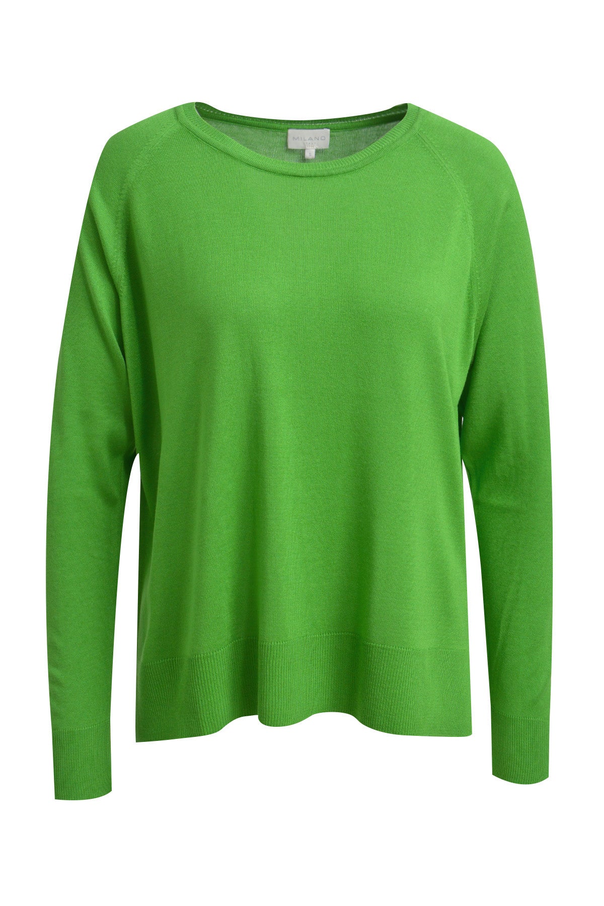 Pullover with roundneck and raglan 1/1 sleeves