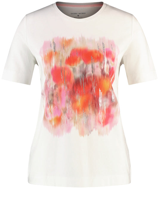 T-Shirt mit abstraktem Frontprint