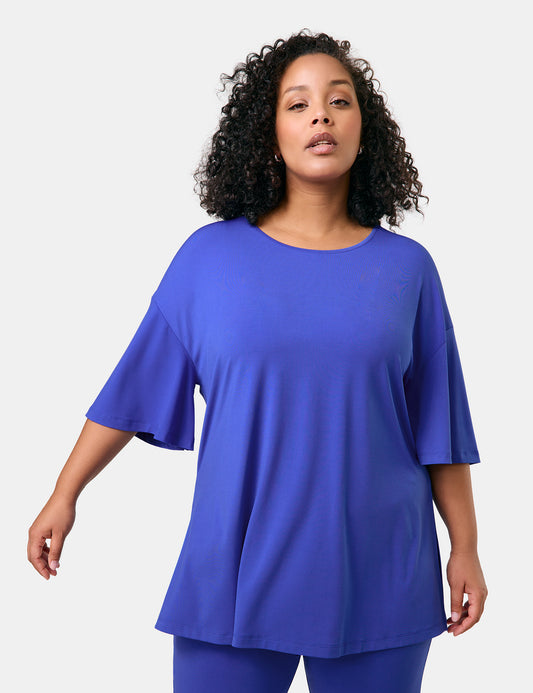 Legeres Shirt aus fließendem Slinky-Jersey