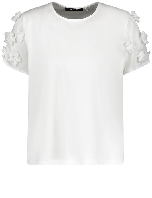 T-Shirt mit Blüten-Dekor