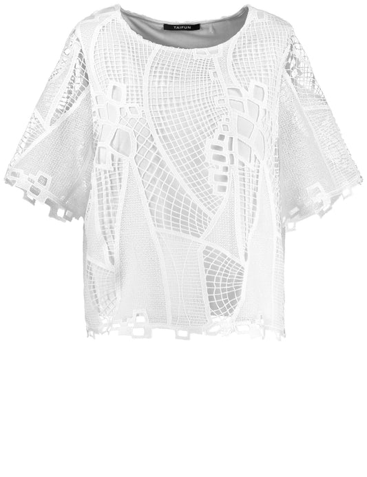 Blusenshirt aus Spitze