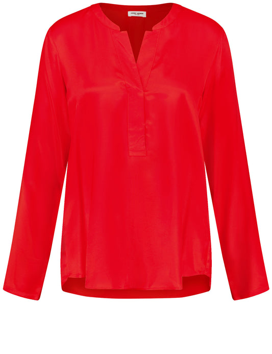 Nachhaltige Bluse mit Tunikaausschnitt