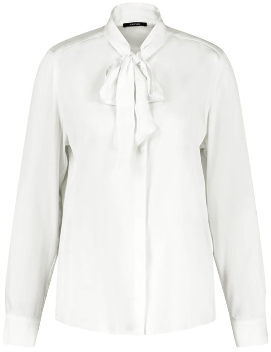 Bluse mit Schleifenkragen