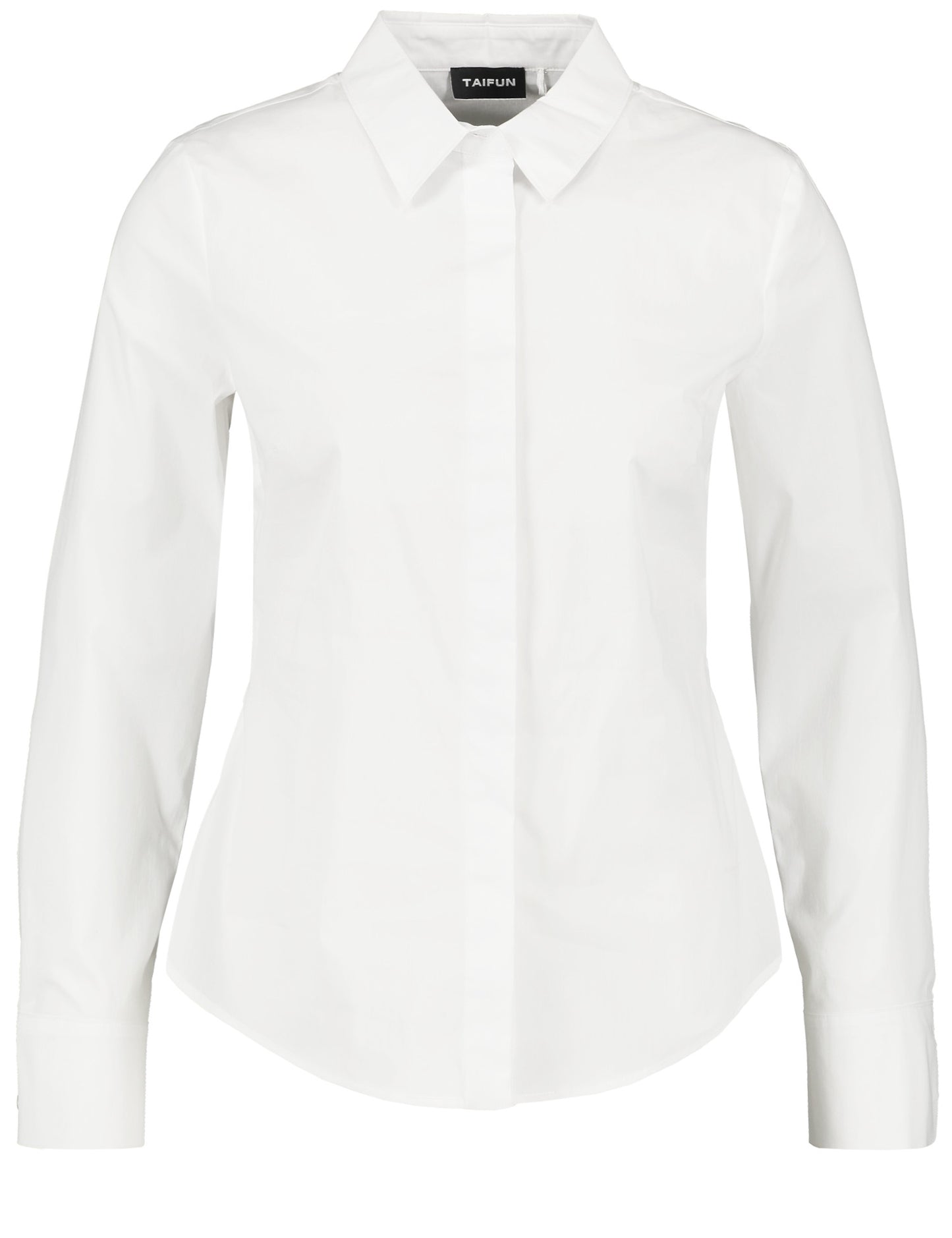 Klassische Baumwollbluse mit Stretchkomfort