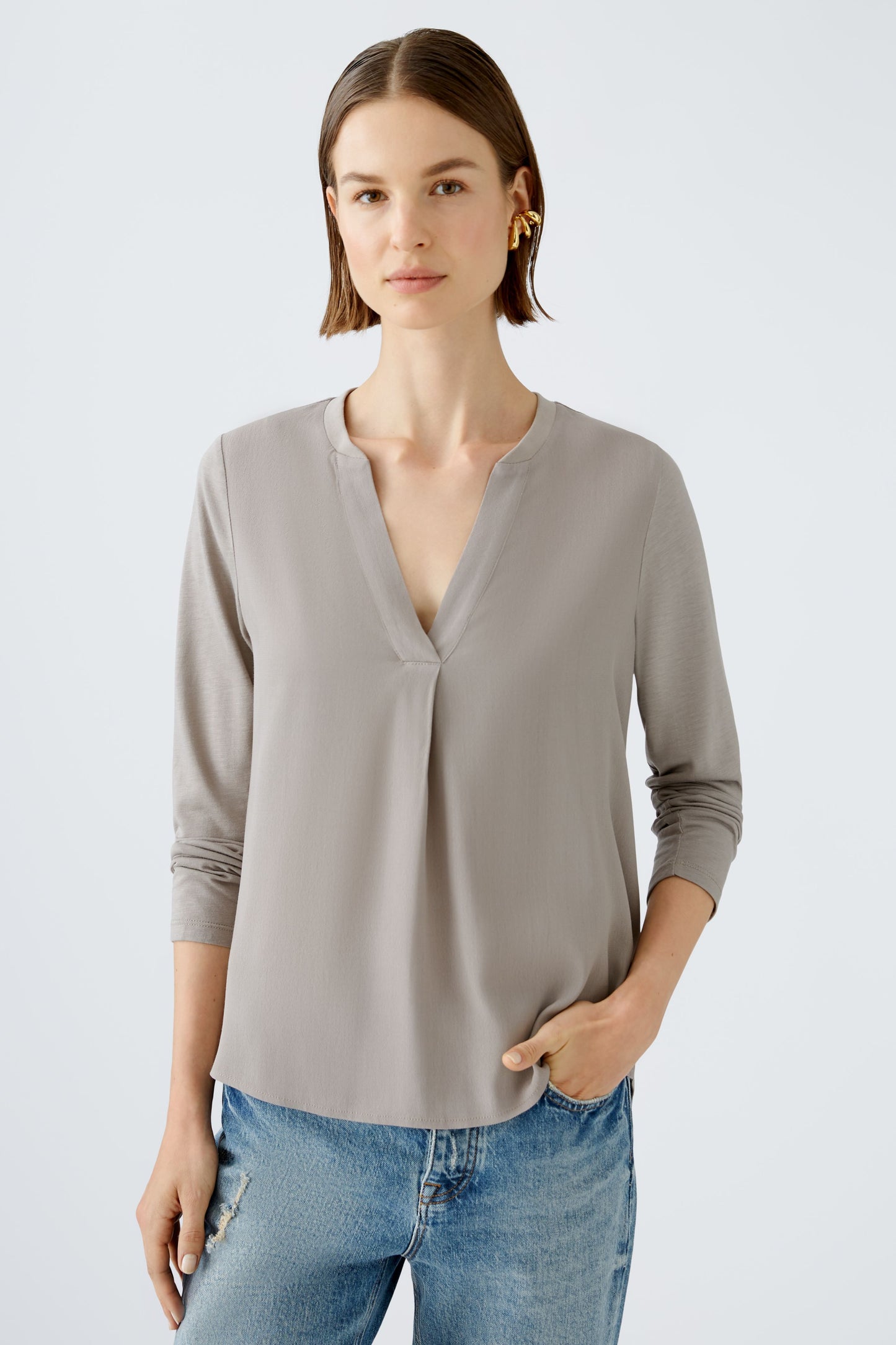 Blusenshirt Viskosepatch