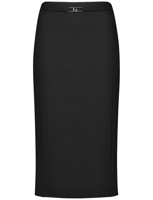 Eleganter Bleistiftrock mit Gürteldetail