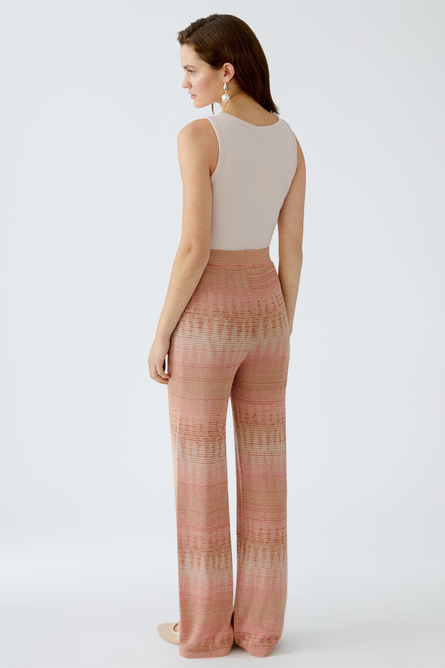 Strickhose Viskose- Baumwollmischung mit Glanzgarn