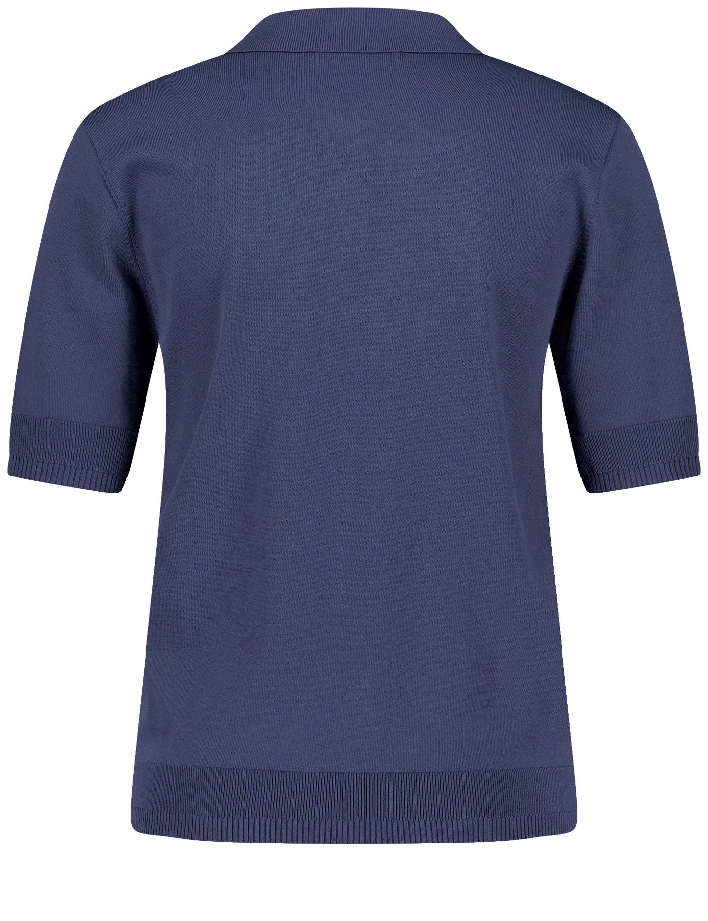 Kurzarmpullover im Polo-Look