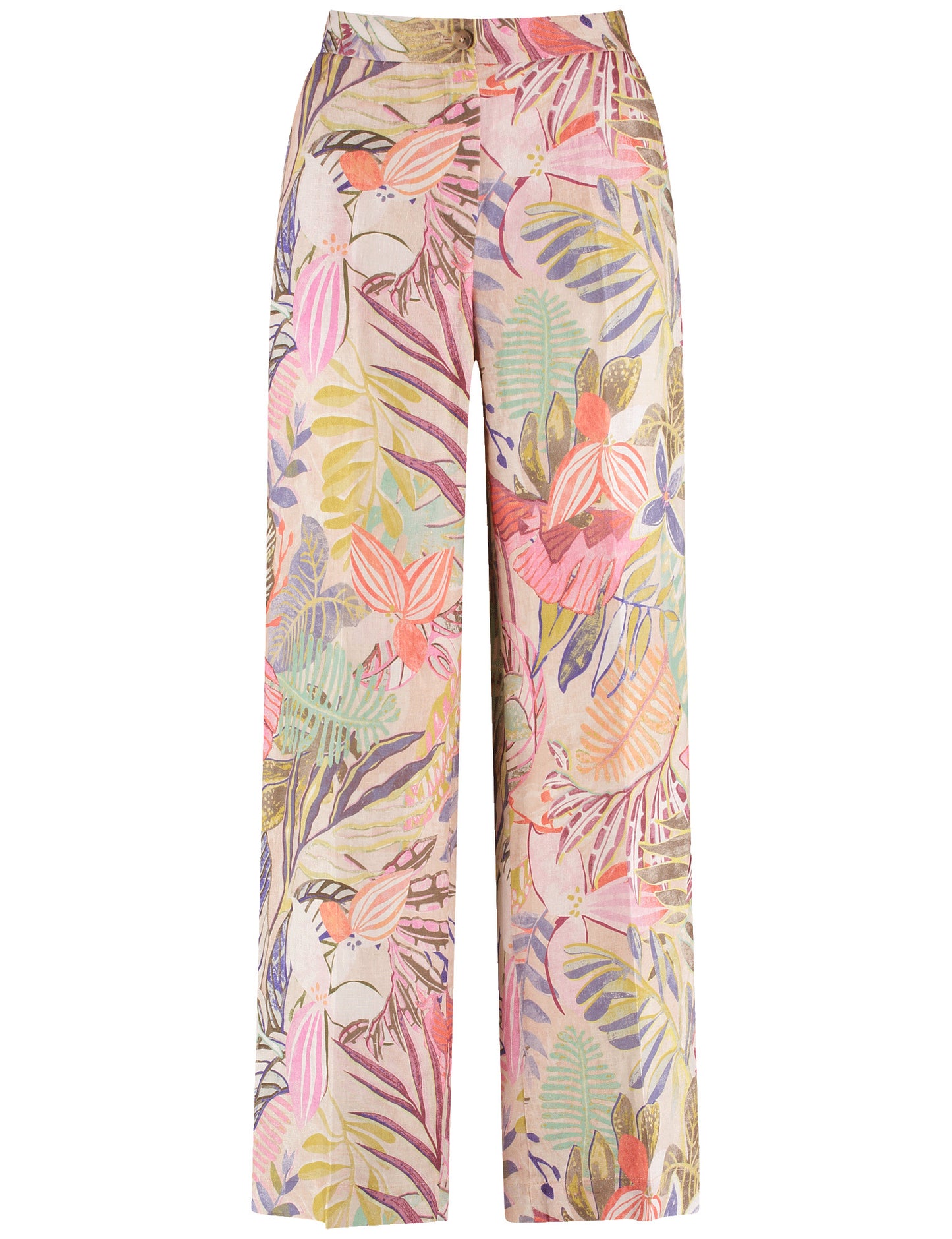 Bedruckte Leinenhose