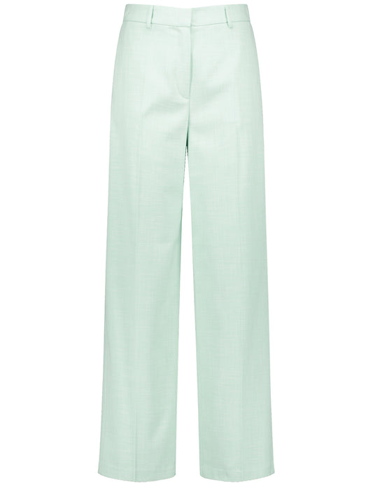 Softe Stoffhose mit weitem Bein