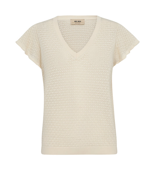 MMGanna Pattern V-neck Knit