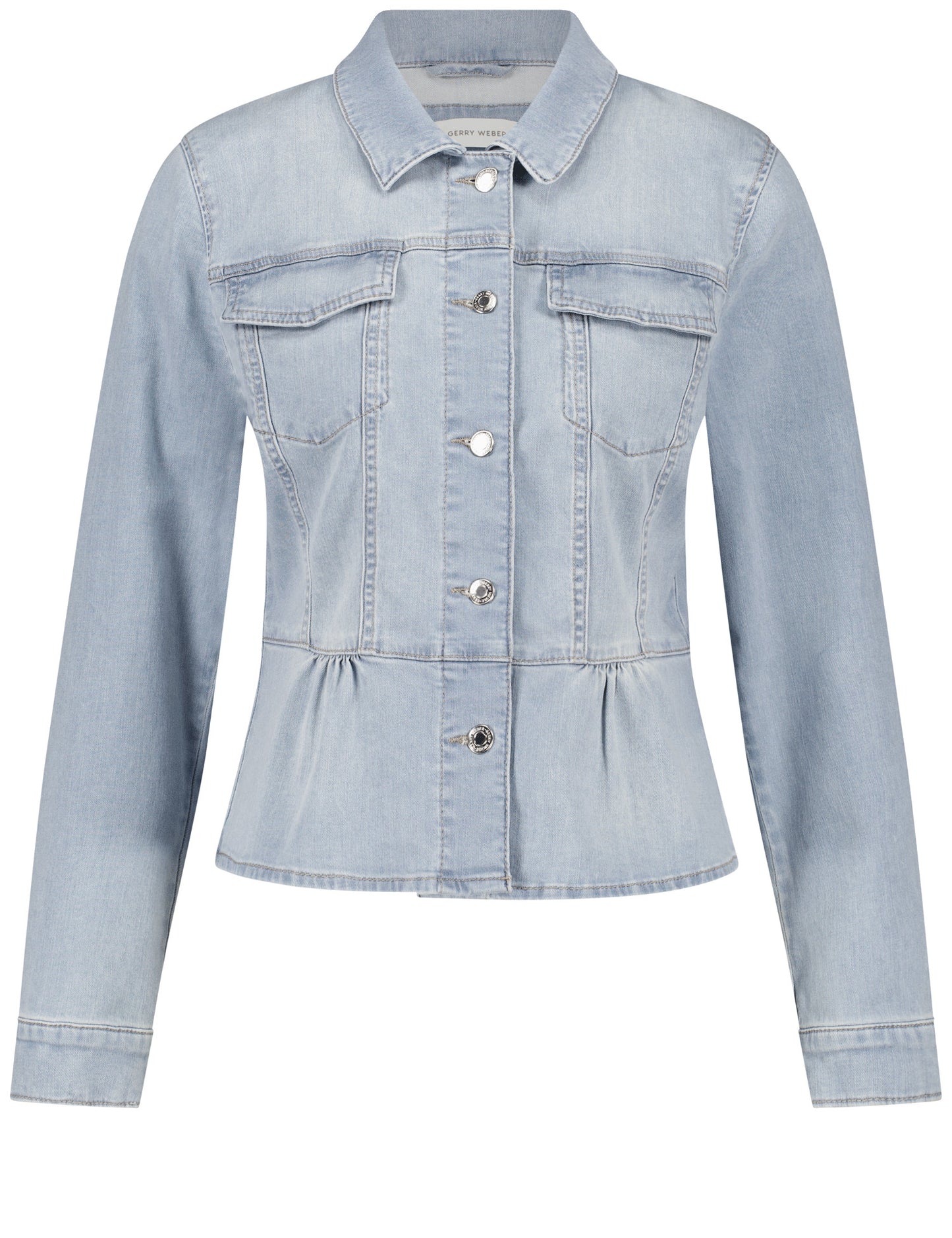 Modische Jeansjacke mit angesetztem Schößchen