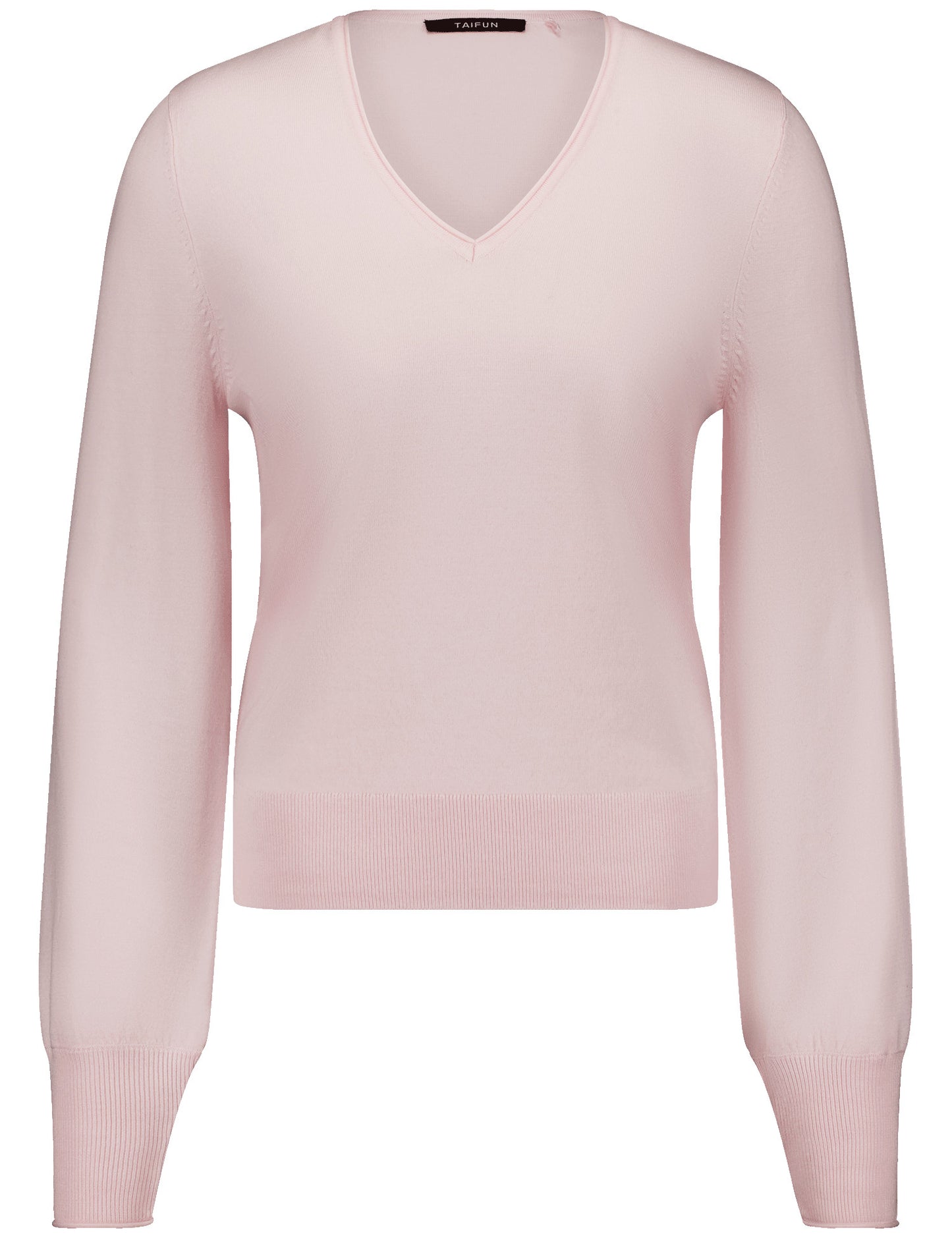 Basic Pullover mit V-Ausschnitt
