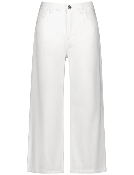 Weite 3/4 Jeans Culotte