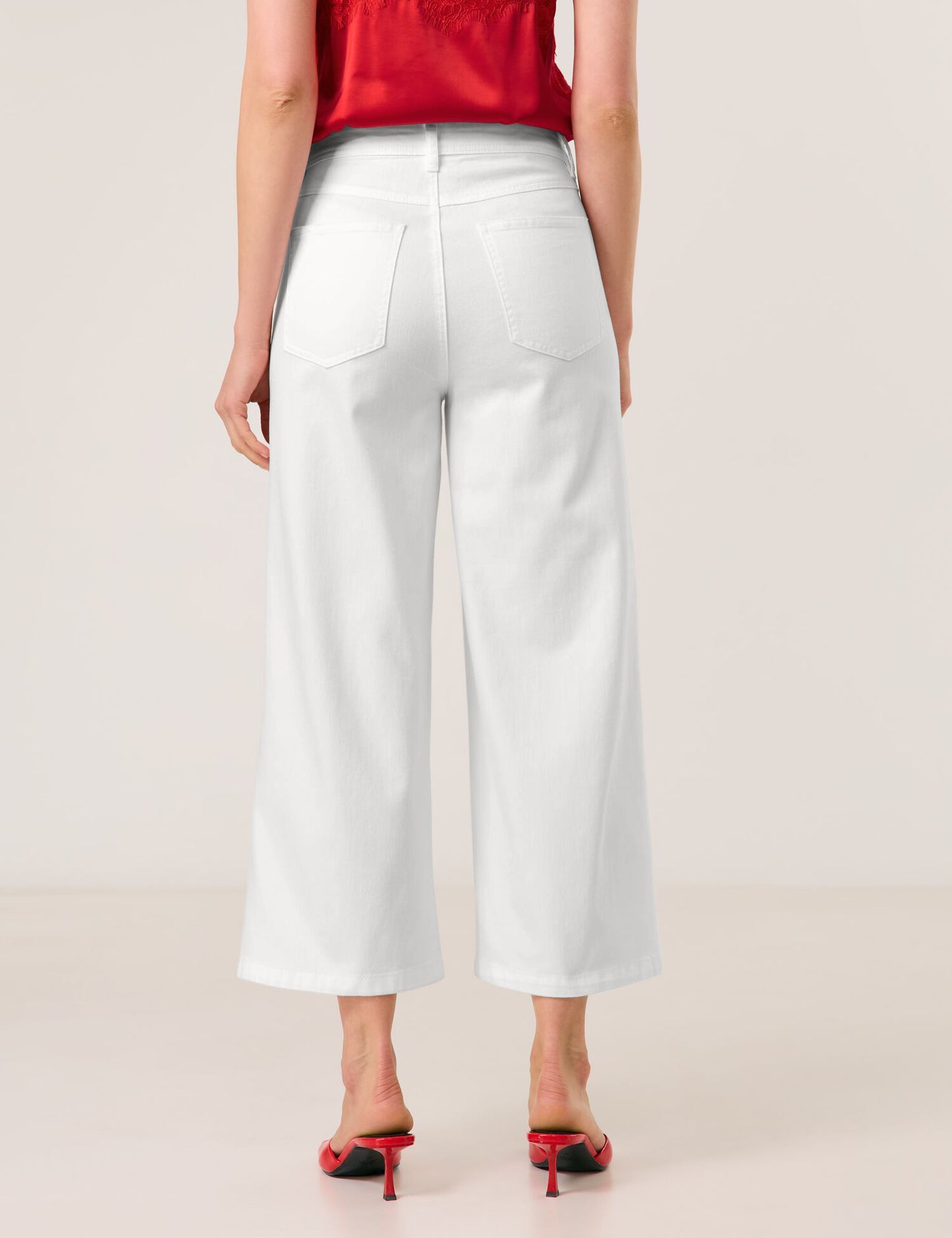Weite 3/4 Jeans Culotte