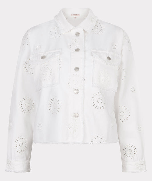Jacket embroidery flower