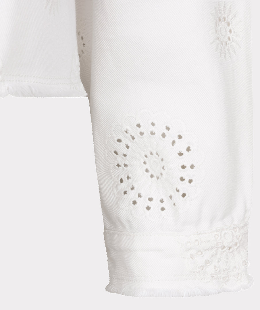Jacket embroidery flower