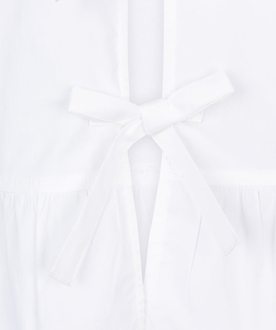 Blouse peplum poplin