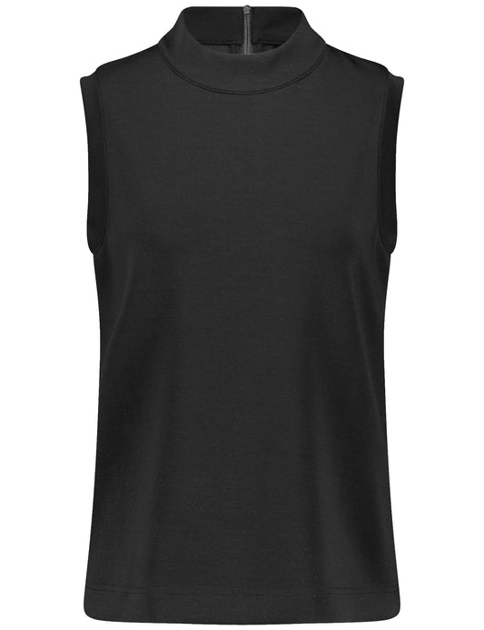 Ärmelloses Shirt SANDY WASHED mit Reißverschlussdetail