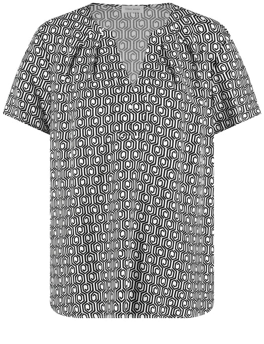 Nachhaltiges Blusenshirt mit Mini-Ornamenten