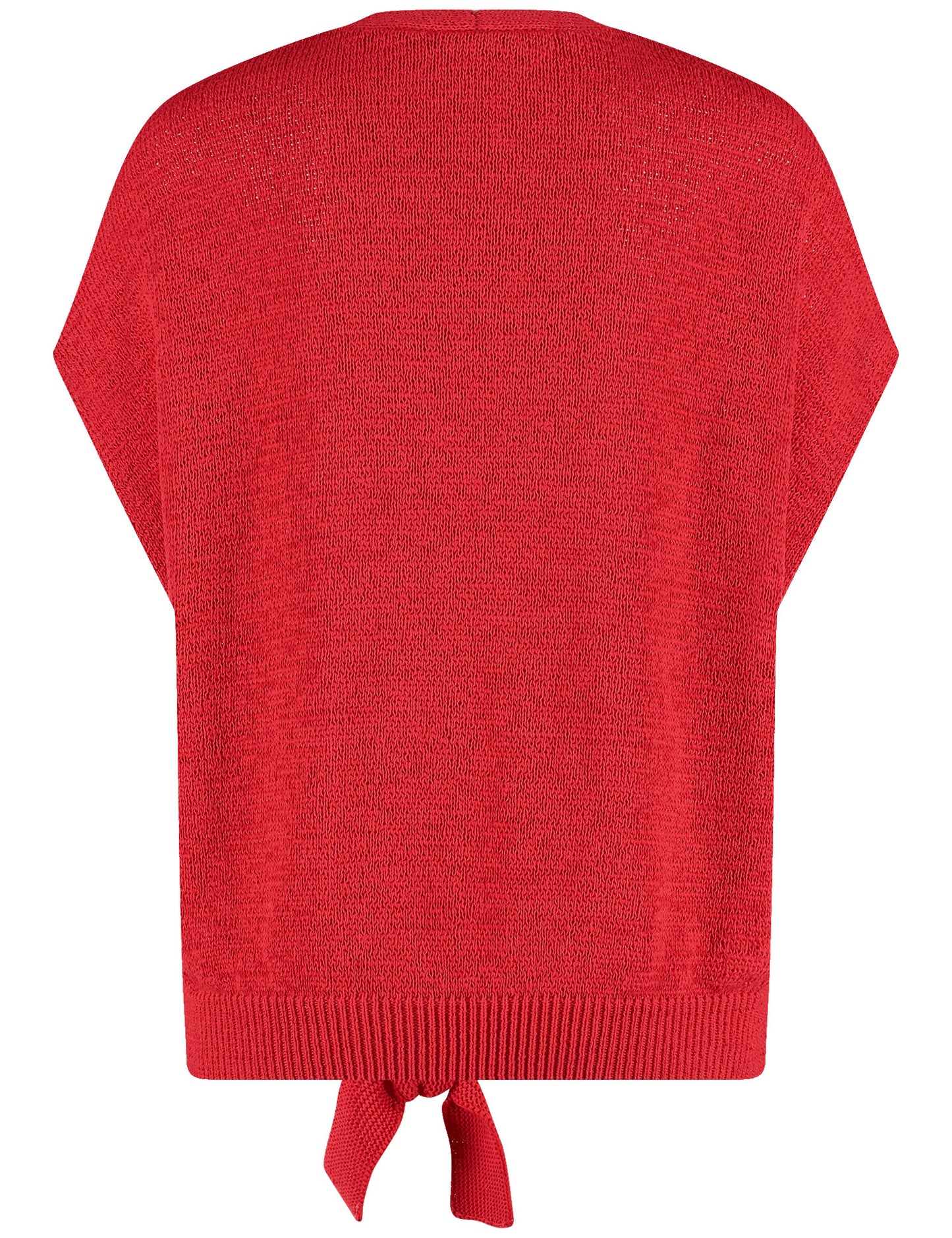 Kurzarmpullover mit Knoten-Detail