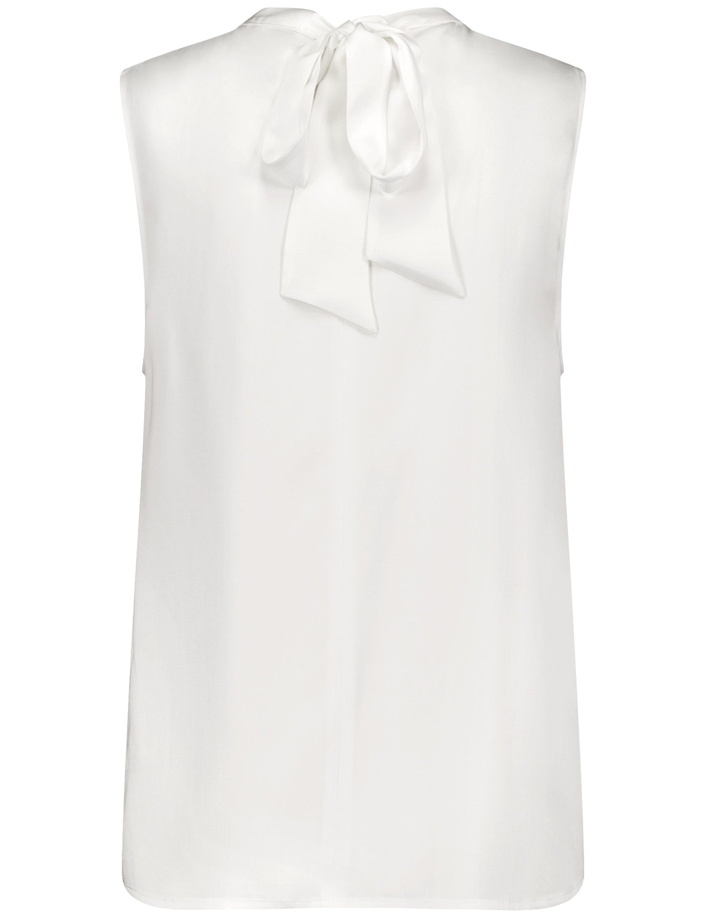 Ärmellose Bluse mit floralem Detail