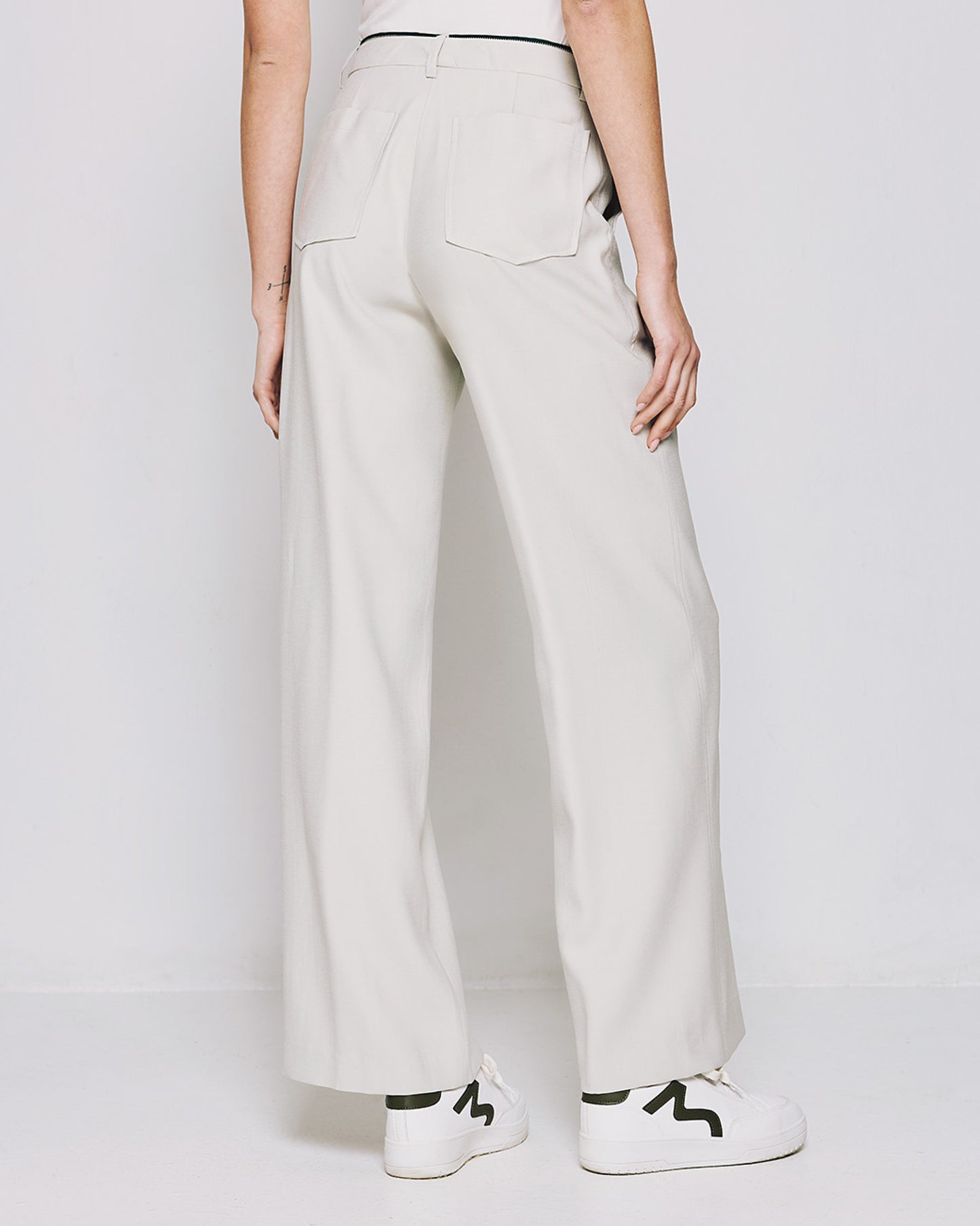 Pants with a detailed waistband