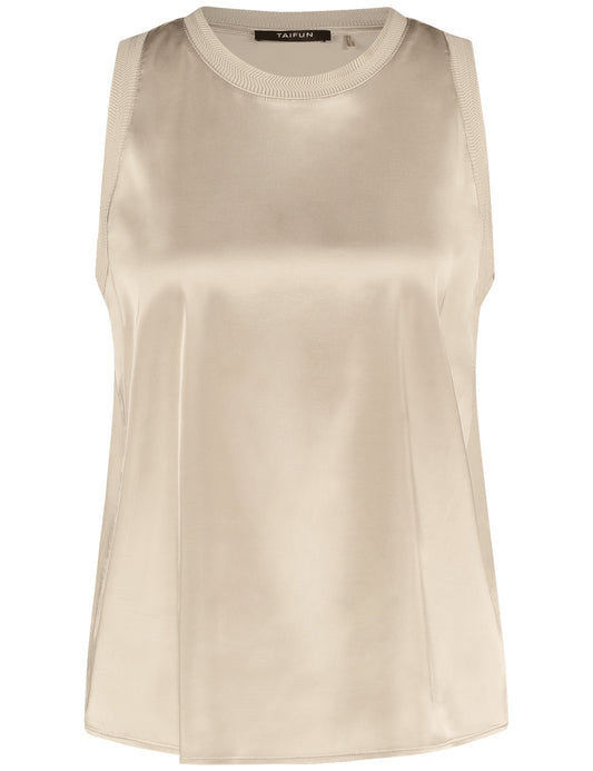 Elastisches Satin-Top