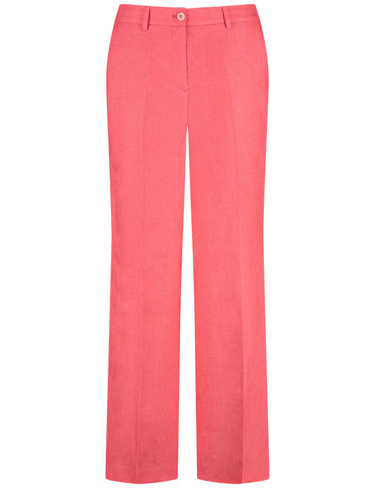 Elegante Leinenhose mit Bügelfalten
