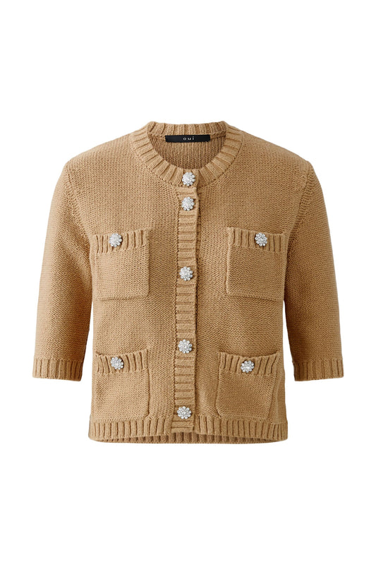 Strickjacke Baumwollmischung