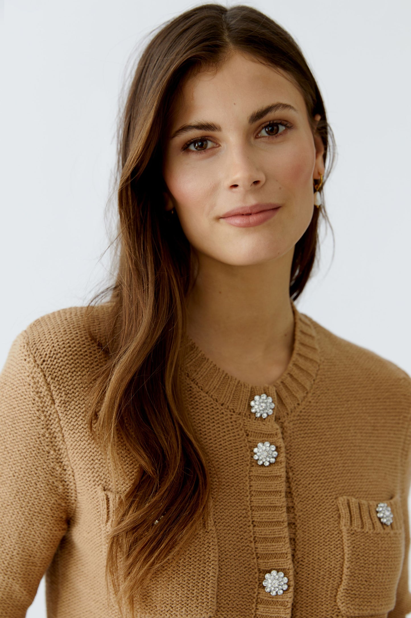 Strickjacke Baumwollmischung